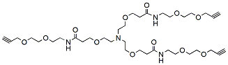 Tri(propargyl-PEG2-NHCO-ethyloxyethyl)amine