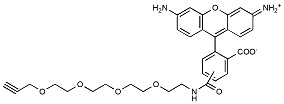 Carboxyrhodamine 110-PEG4-alkyne,Cas:2055103-66-5