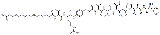 Acid-PEG4-Val-Cit-PAB-MMAE