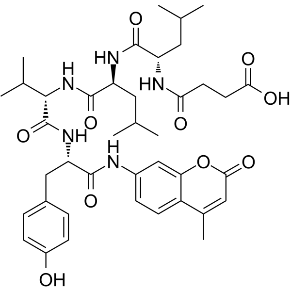 Suc-Leu-Leu-Val-Tyr-AMC,cas:94367-21-2