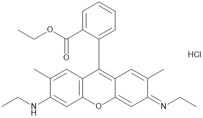 Rhodamine 6G chloride,cas:989-38-8