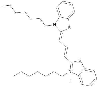 3,3-Diheptylthiacarbocyanine iodide,cas:53213-88-0