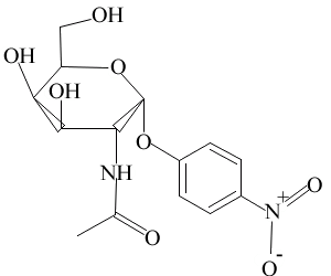 4-Nitrophenyl 2-acetamido-2-deoxy-β-D-glucopyranoside 98% cas:3459-18-5
