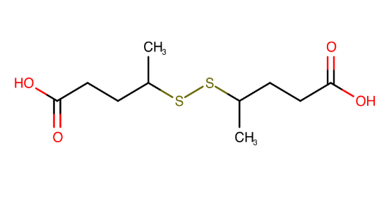 4,4-disulfanediyldipentanoic acid