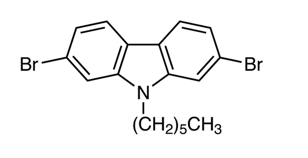 2,7-dibromo-9-hexylcarbazole CAS:654676-12-7