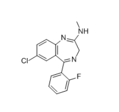 7-Chloro-5-(2-fluorophenyl)-2-methylamino-3H-1,4-benzodiazepine CAS:59467-61-7