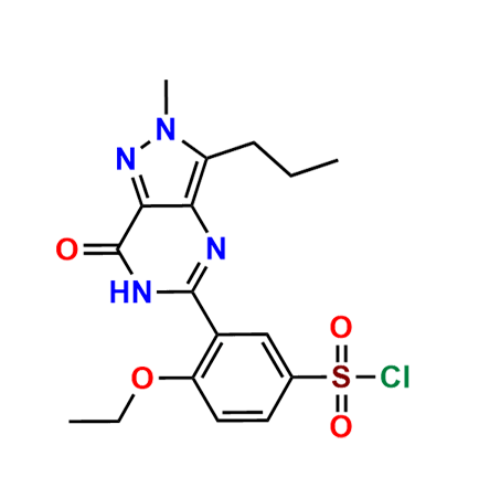 Demethylpiperazinyl Iso Sildenafil Sulfonyl Chloride CAS:501120-42-9