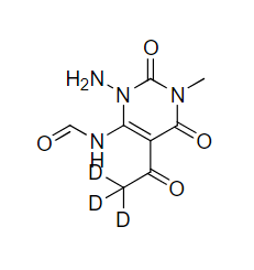 5-Acetyl-d3-amino-6-formylamino-3-methyluracil,CAS:1185082-65-8