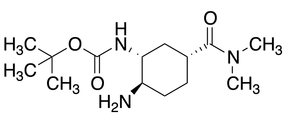 Tert-Butyl ((1R,2R,5R)-2-Amino-5-(dimethylcarbamoyl)cyclohexyl)carbamate CAS:2081883-53-4