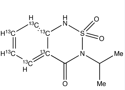 Bentazon-13C6 CAS:1330188-66-3