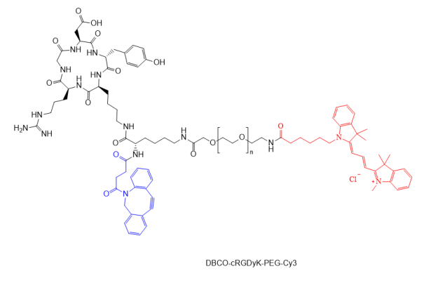 DBCO-cRGDyK-PEG2k-Cy3 