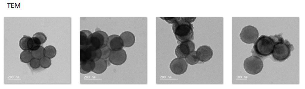 PEG modification(hollow MnO2 modified with Na2CO3),100-150nm